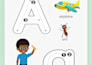 design english math, science worksheet, kids activity tracing workbook for kids